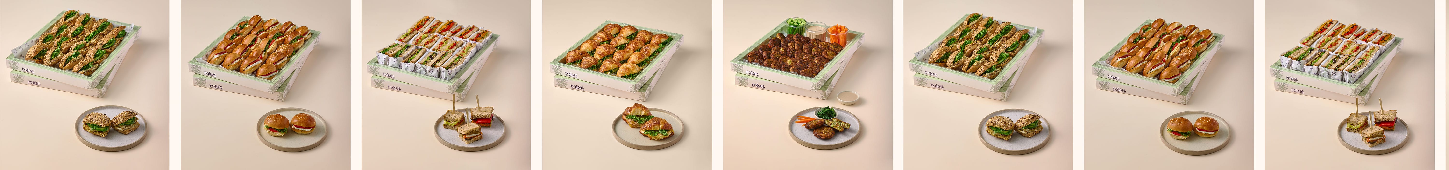 roket-serving-configurations-gallery Different serving configurations using the Roket modular catering packaging system